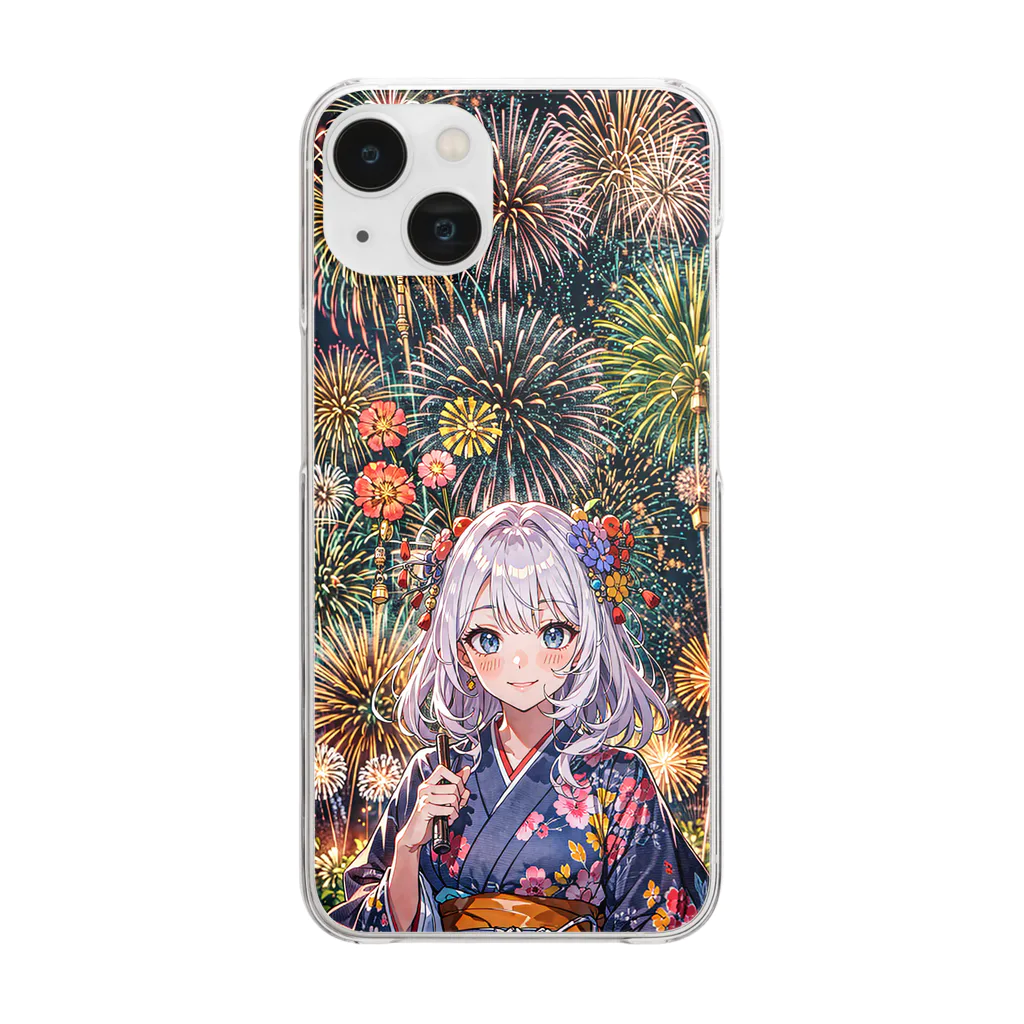 AIbijoの夏祭り Clear Smartphone Case