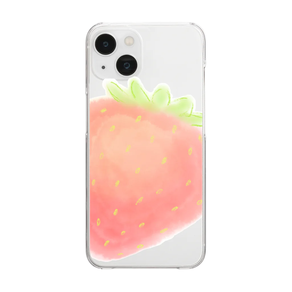 いちごつみ🍓のピンクいちごちゃん〜 Clear Smartphone Case