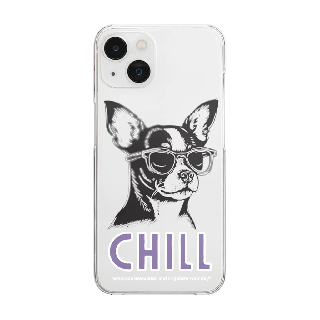 Sky00のチルイ犬くん Clear Smartphone Case