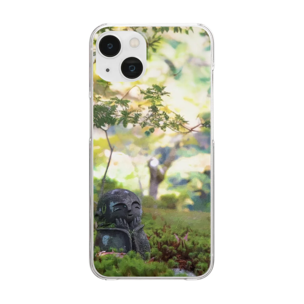 Jun72の御利益地蔵 Clear Smartphone Case