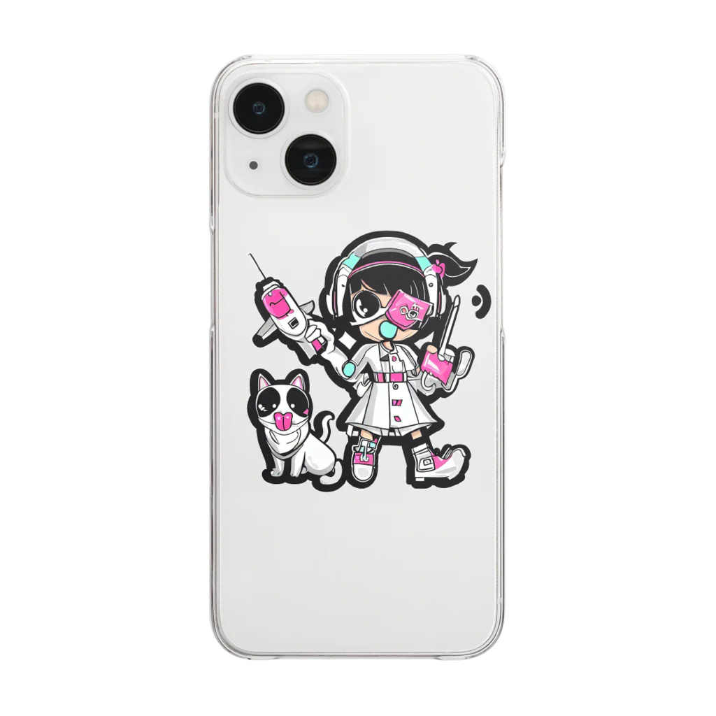 CuteCombatのCuteCombat_nurse(ナース)_ver.001 Clear Smartphone Case