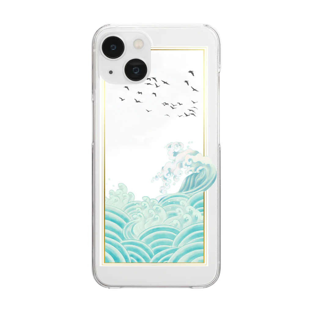 ツグミの桜の園(River) Clear Smartphone Case