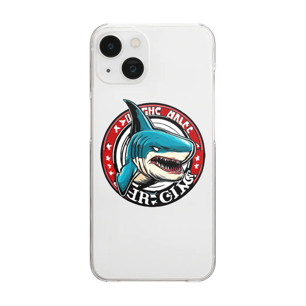 スバルSUZURI店のshark 01 Clear Smartphone Case