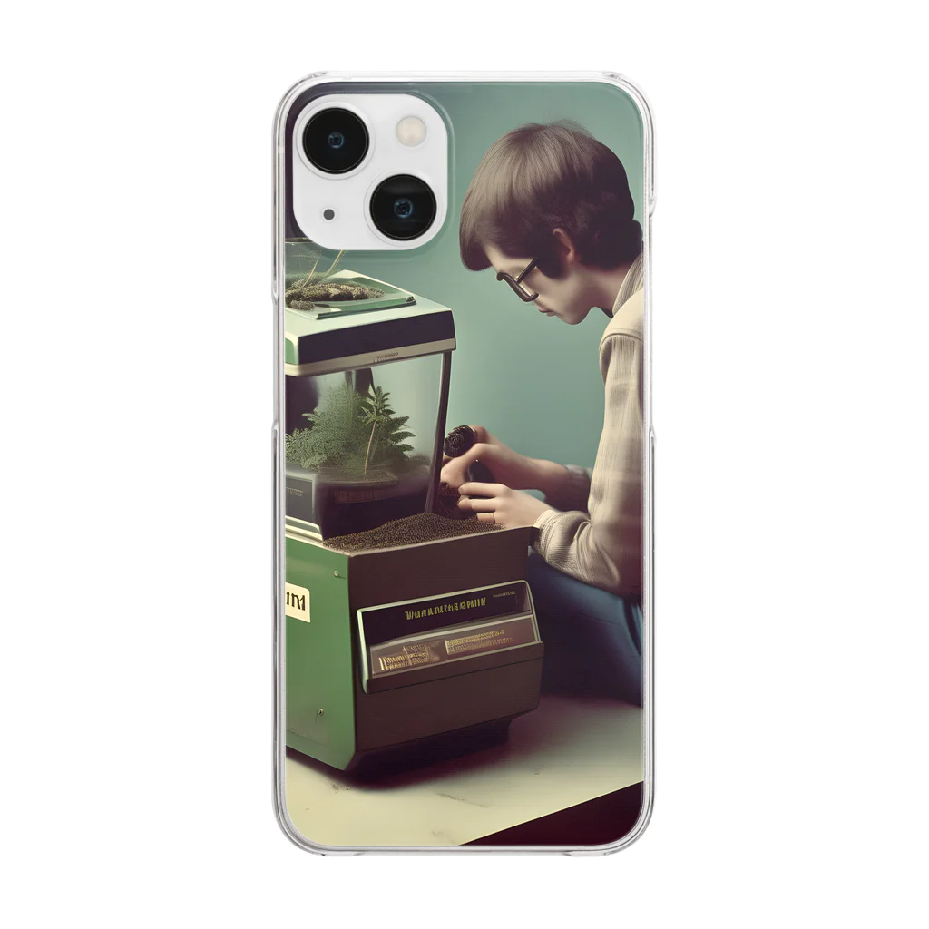 THE FUNNYDOPE SHOPの秘密の個人栽培ボックス Clear Smartphone Case