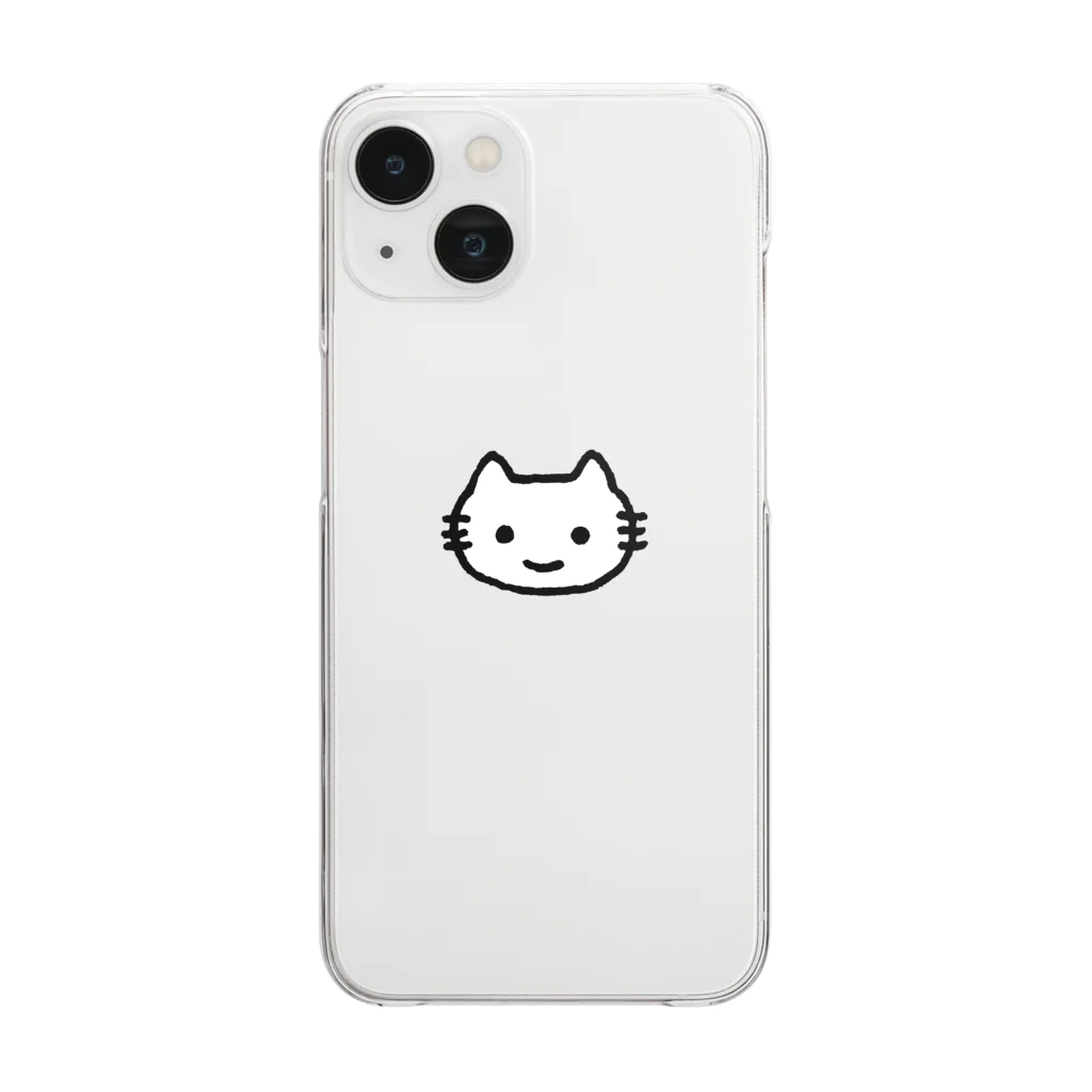 Challenge Cat Storeの挑戦するねこ_クリアスマホケース Clear Smartphone Case