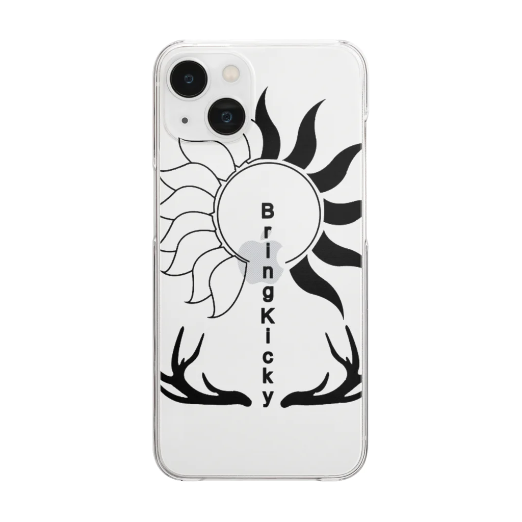 Bring KickyのBring Kicky design1 Clear Smartphone Case