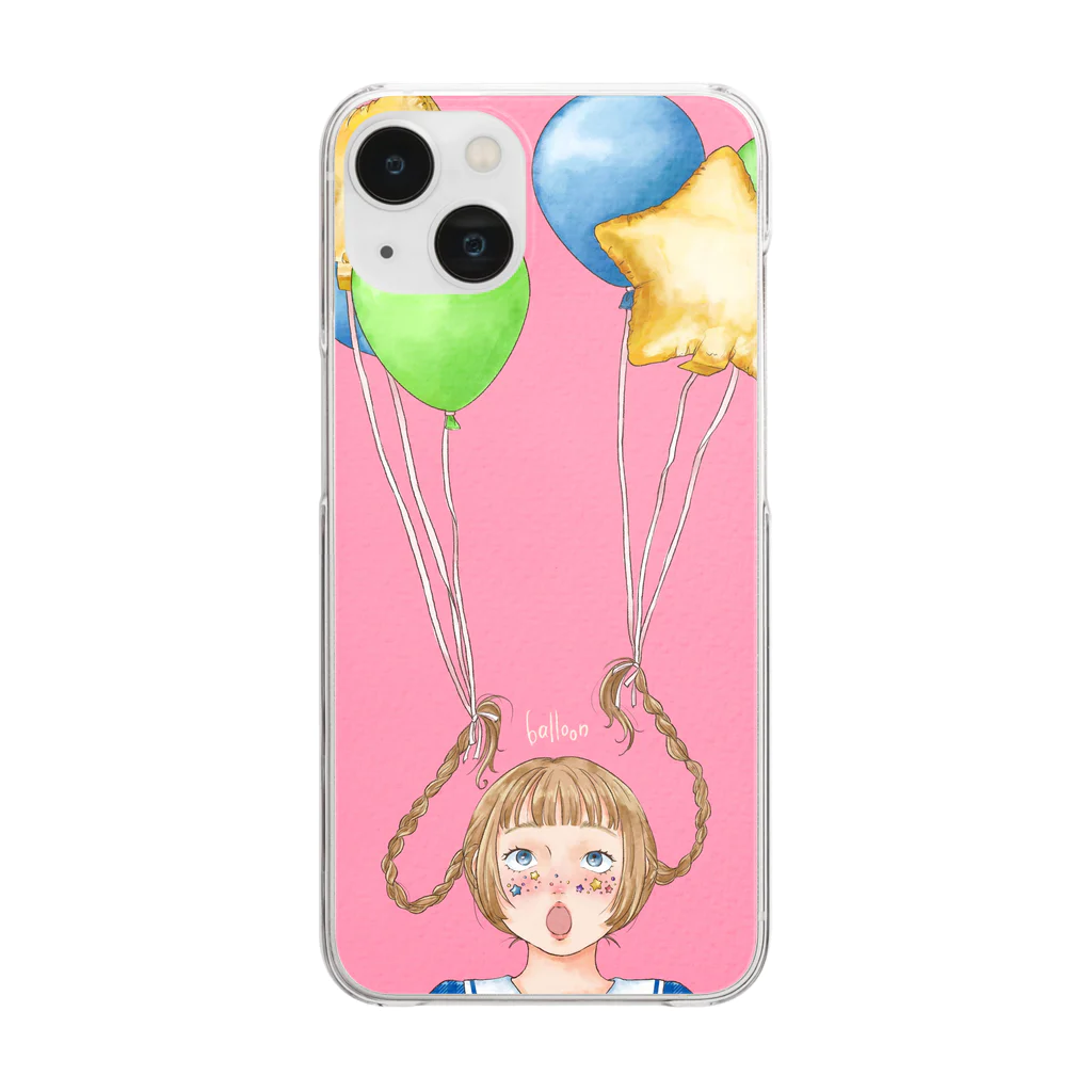 Pinokoのballoon Clear Smartphone Case