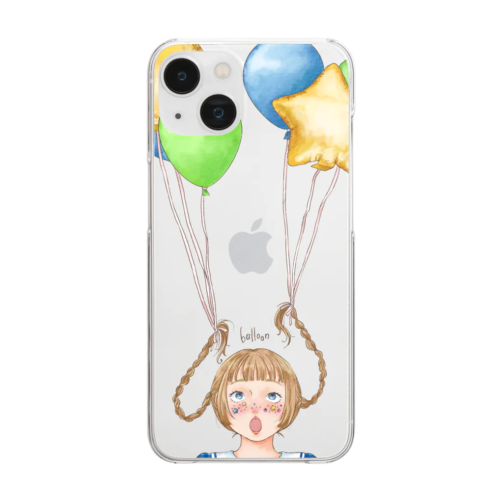 Pinokoのballoon Clear Smartphone Case