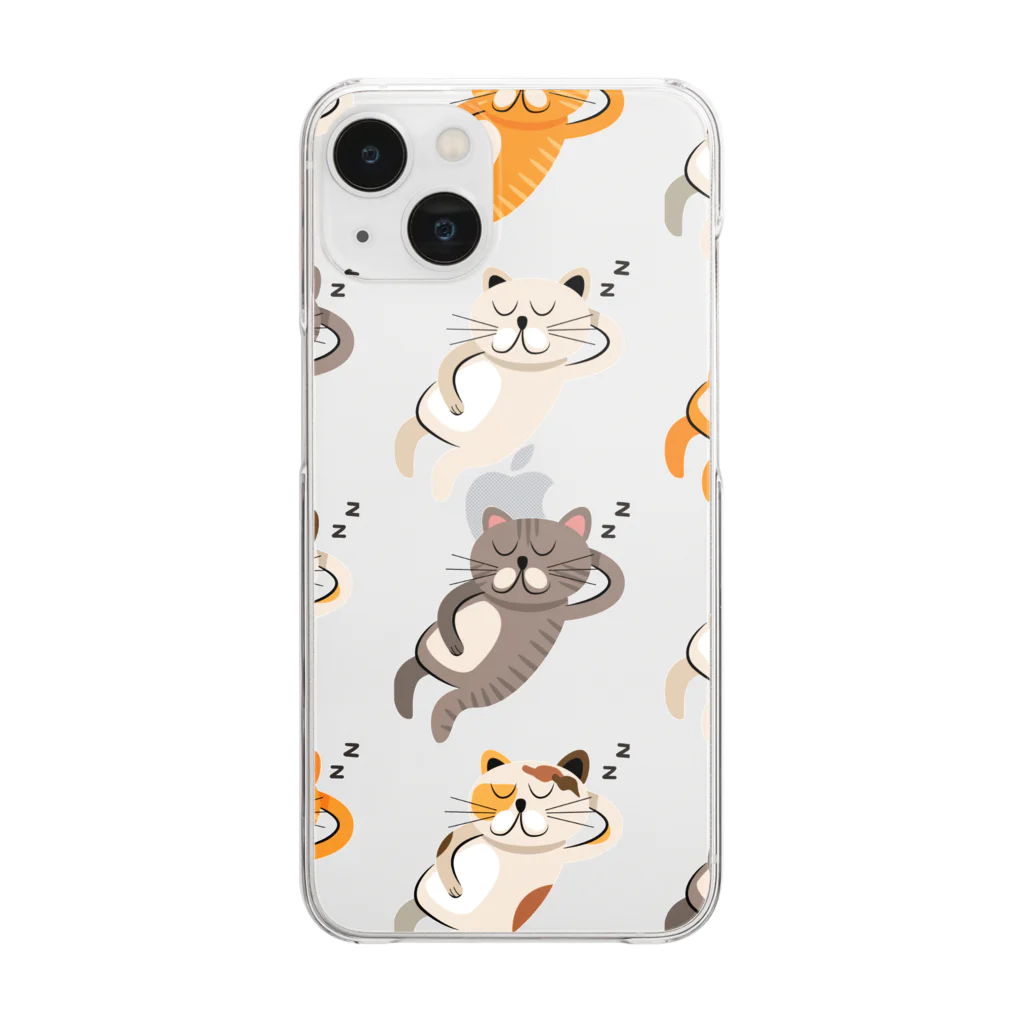 ＠meiliecat🐈original goodsのみんにゃでごろね Clear Smartphone Case