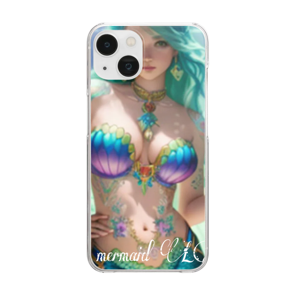 💖宇宙整体♪🌈♪こころからだチャンネル♪💖のbeautiful  mermaid  LARA Clear Smartphone Case