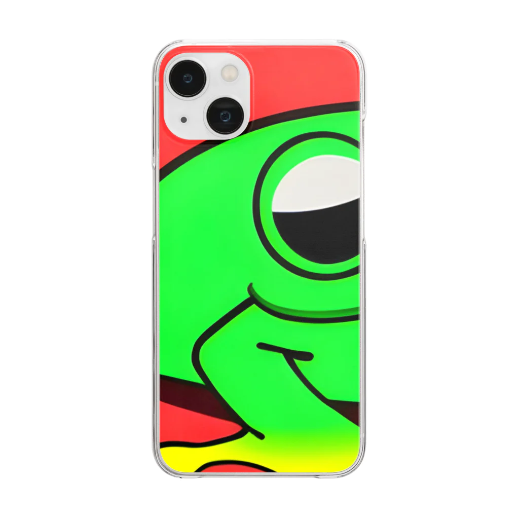 ジャス　ミンのカエル🐸帰る Clear Smartphone Case