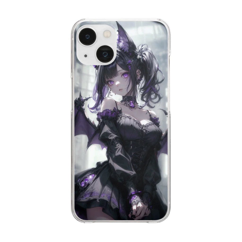 みあ@AIイラストのMia_Vampire3 Clear Smartphone Case