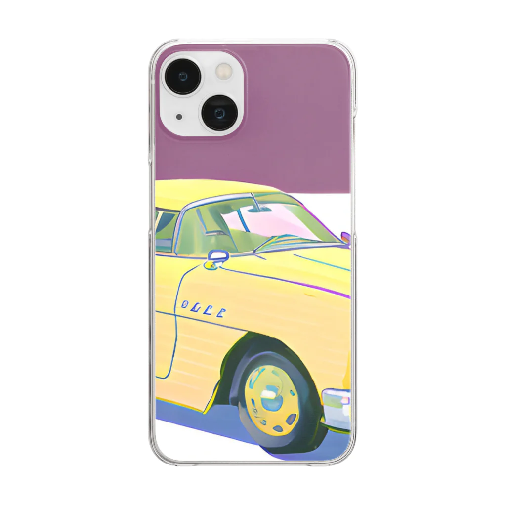 hizu Shopのクラシックカー Clear Smartphone Case