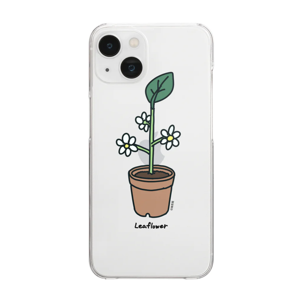 海苔尾のLeaflower Clear Smartphone Case