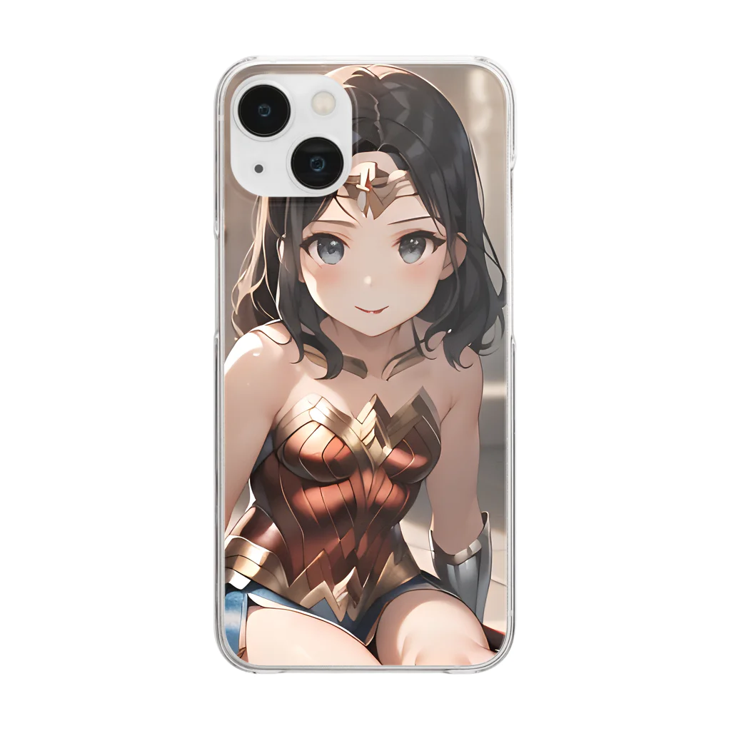 PAPAMONのいち神様 Clear Smartphone Case