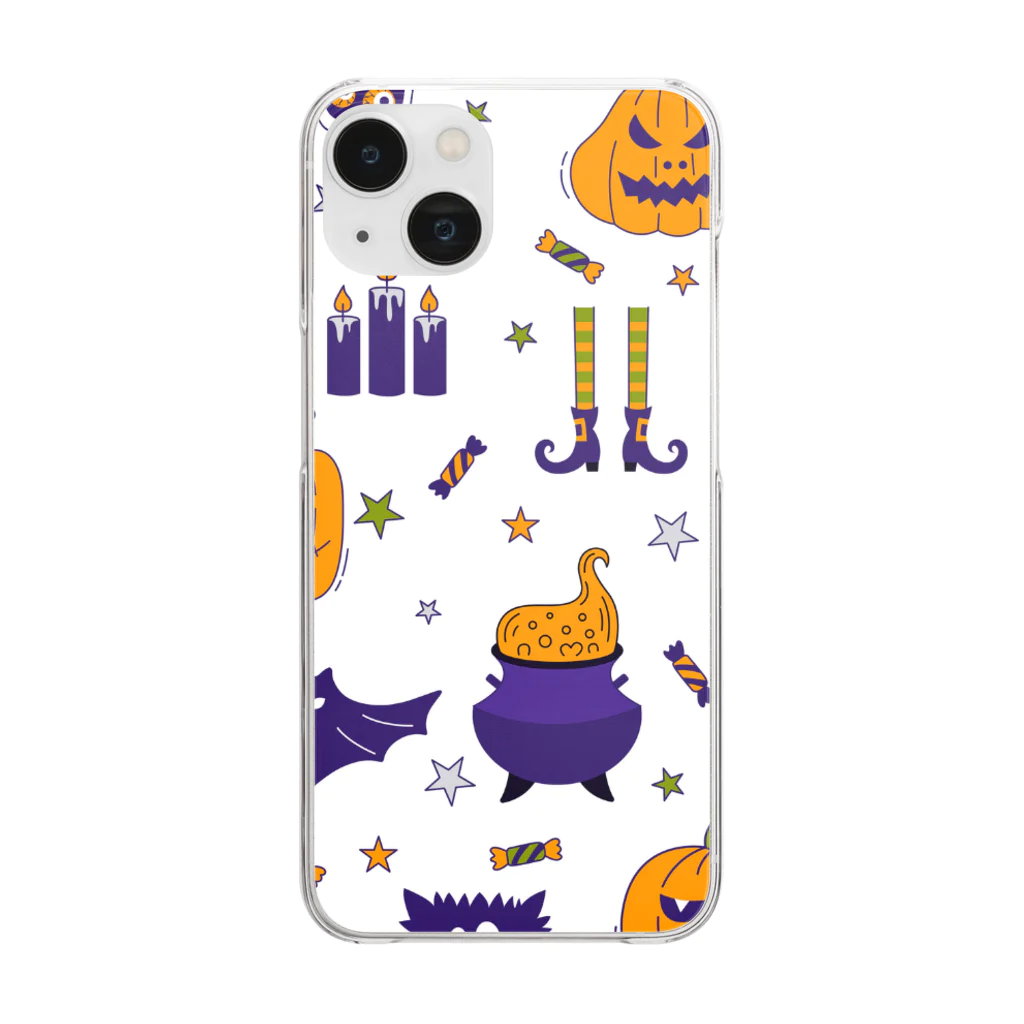 matumoto3588のハロウィンデコ Clear Smartphone Case