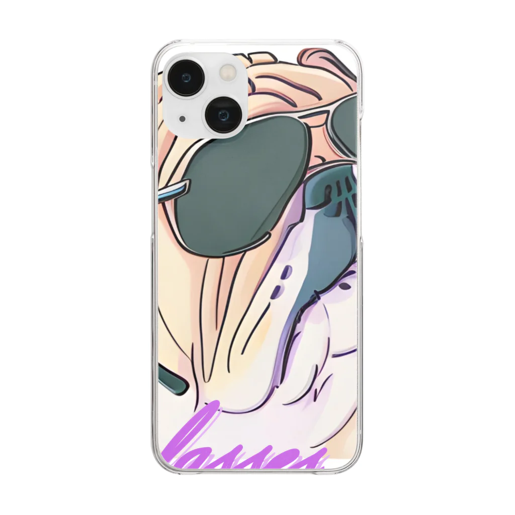 Fanny Animalsのグラサンドッグ Clear Smartphone Case