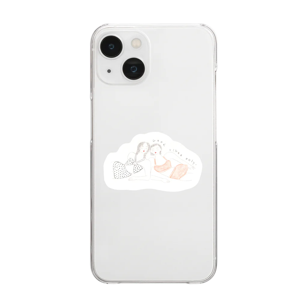 オオツカナノハのGood vibes only Clear Smartphone Case