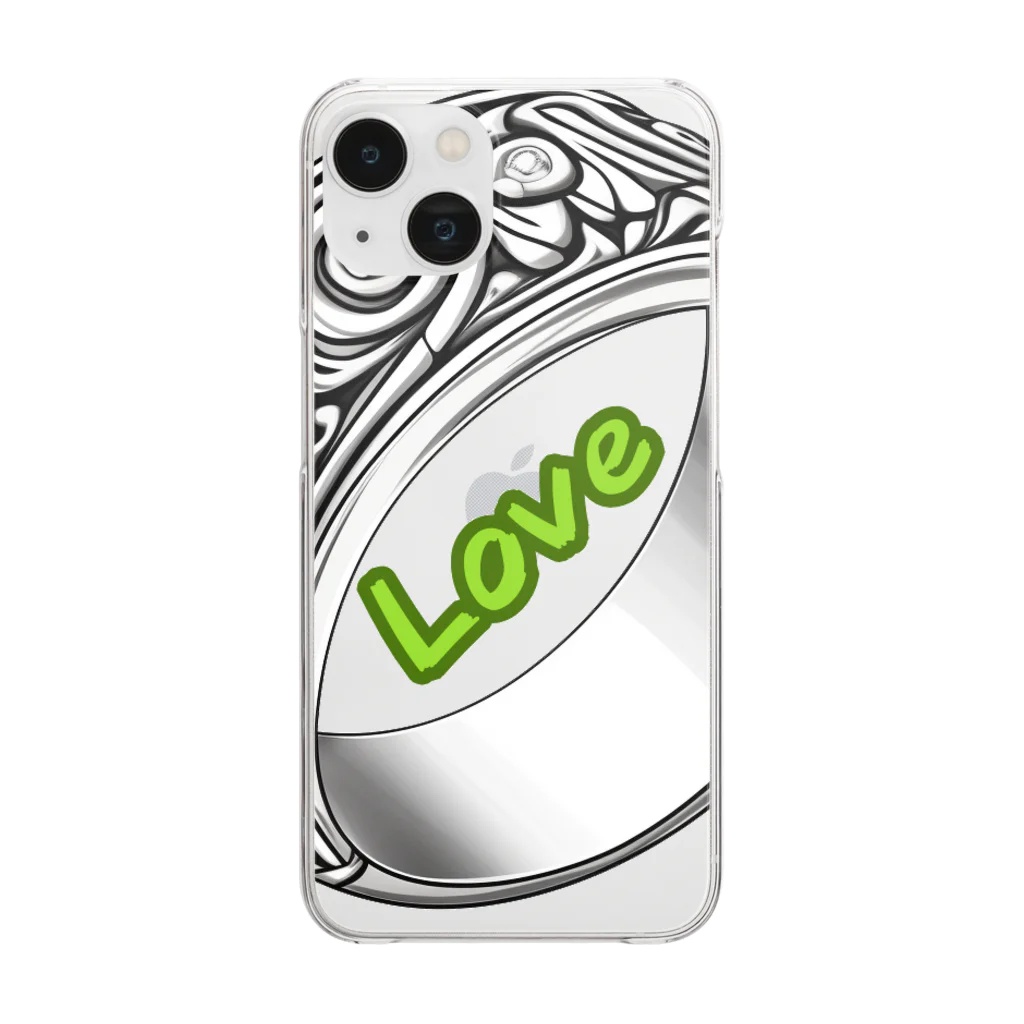 BunnyBloomのRing of love Clear Smartphone Case