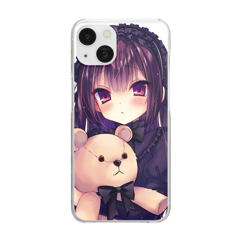 りず様のかわいい黒ロリおんな Clear Smartphone Case