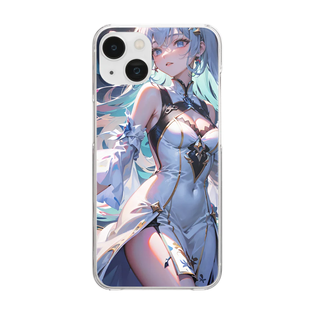 kazu@AIイラストのオリジナルキャラクター Clear Smartphone Case