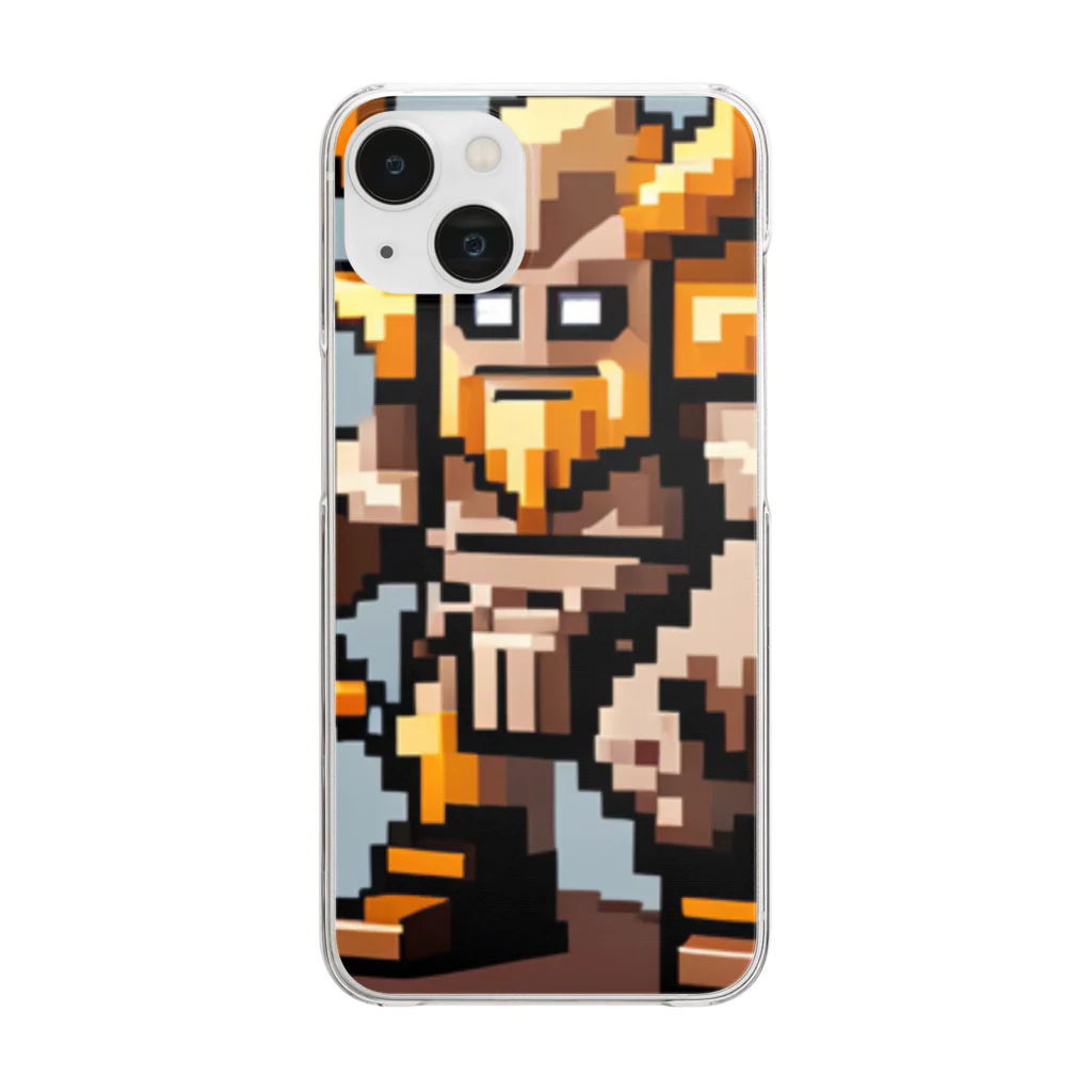 cunissaのドット絵バイキング Clear Smartphone Case