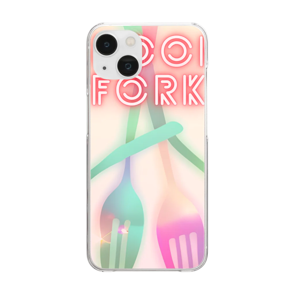 ＴＡＫＡＹＯＫＡＴＴＡのspoon＆fork Clear Smartphone Case