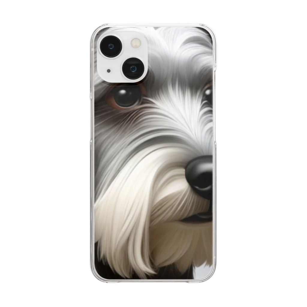 狛dog'sのじじい Clear Smartphone Case