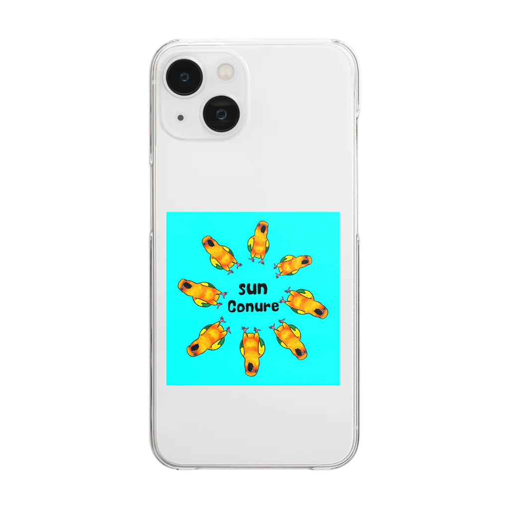 ENMUSUのsun conureコガネシリーズ Clear Smartphone Case