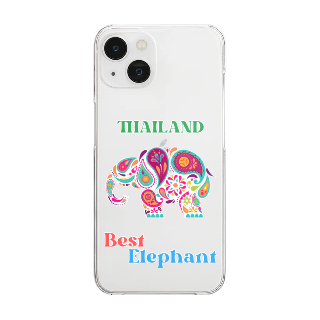 🐘チャーンショップ🐘のTHAILAND Best Elephant 🐘 クリアスマホケース