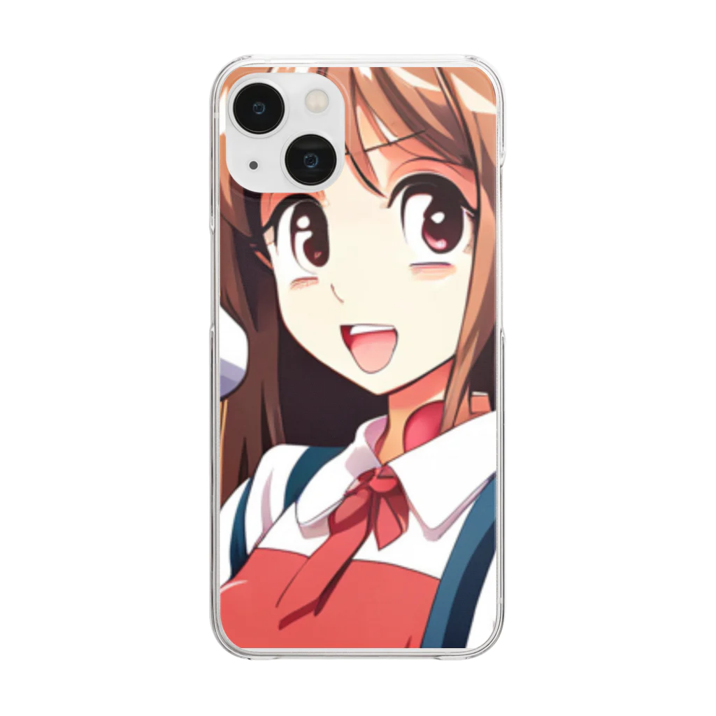 🎨デザイン宮殿🛍️のヘッドホン美少女 Clear Smartphone Case