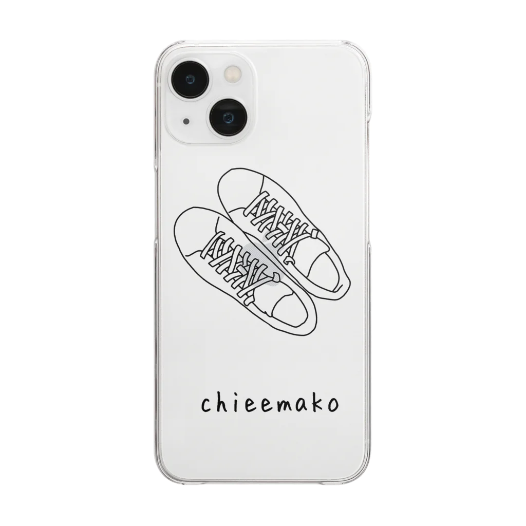 chieemakoのスニーカー Clear Smartphone Case