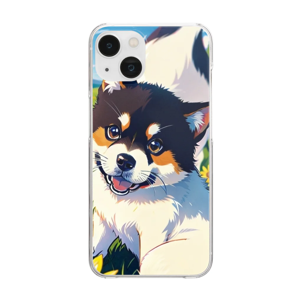 092712131101の可愛い犬グッズ Clear Smartphone Case