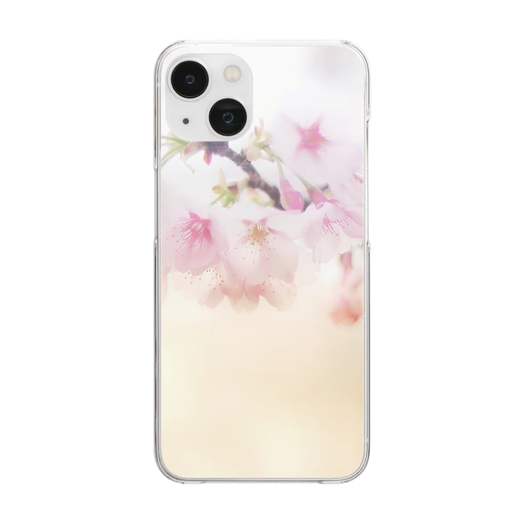 I miss you の河津桜 Clear Smartphone Case