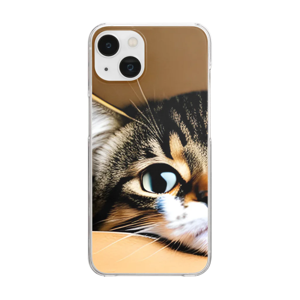 チェリオの箱に入った可愛い猫 Clear Smartphone Case