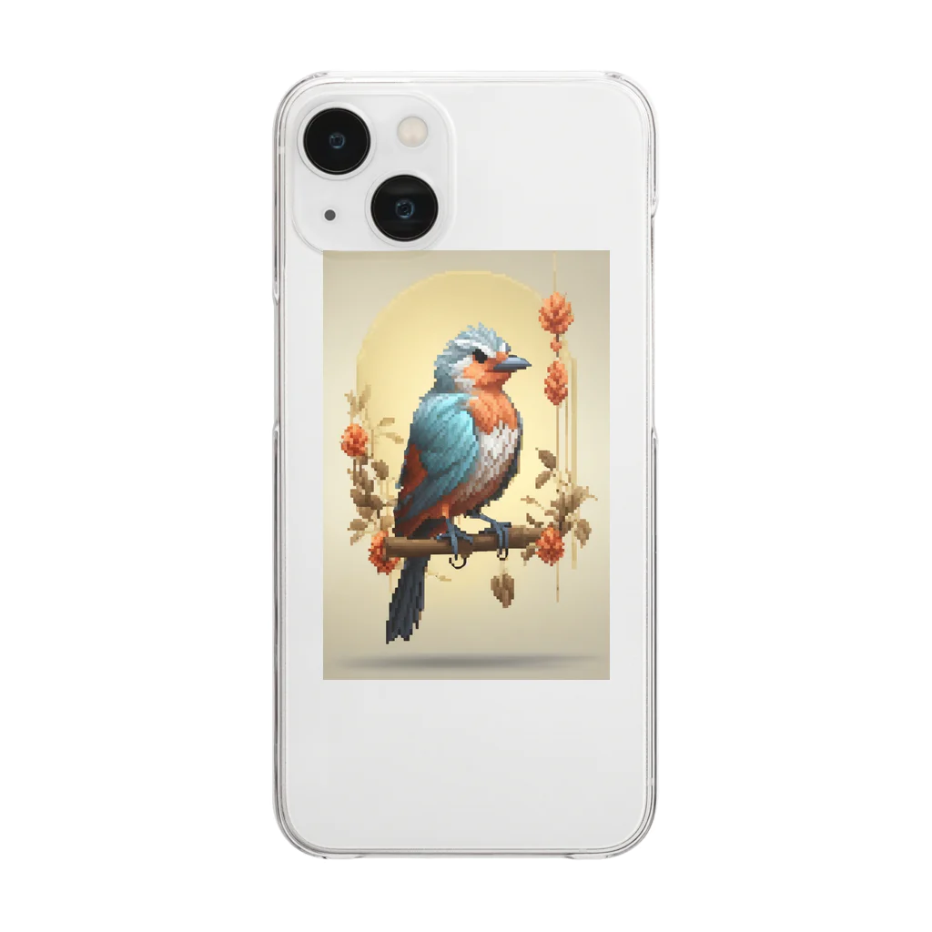 Shiyunのドット鳥 グッズ Clear Smartphone Case