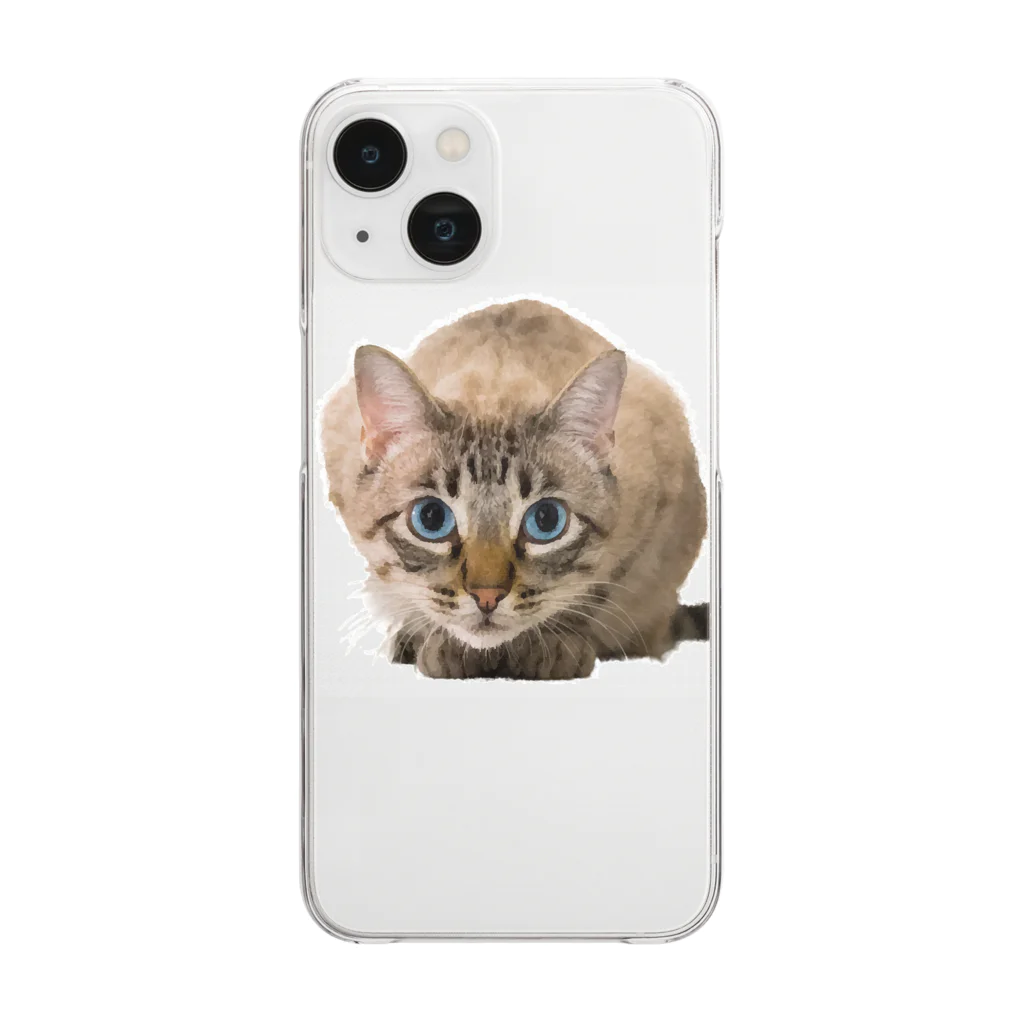 bitpiyoのねこちゃん Clear Smartphone Case