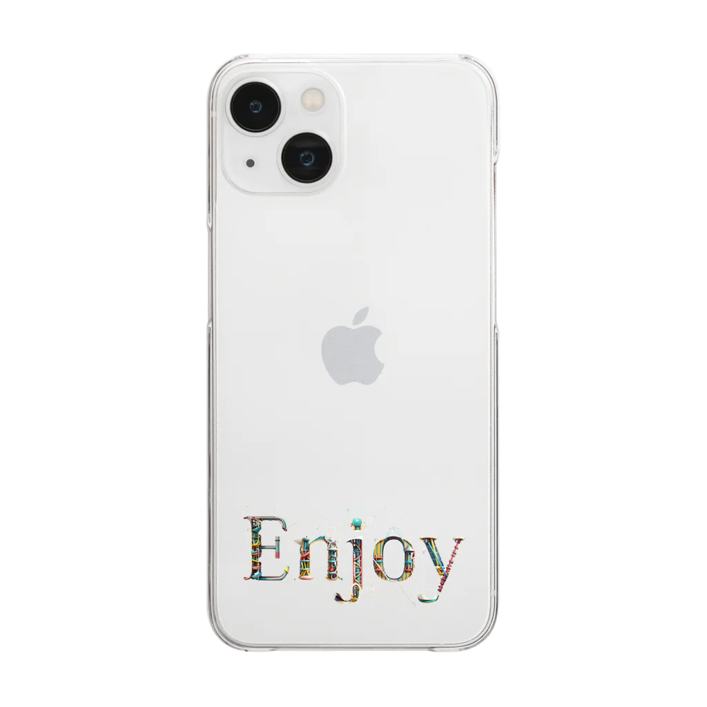 Dondon_designのEnjoy！ Clear Smartphone Case