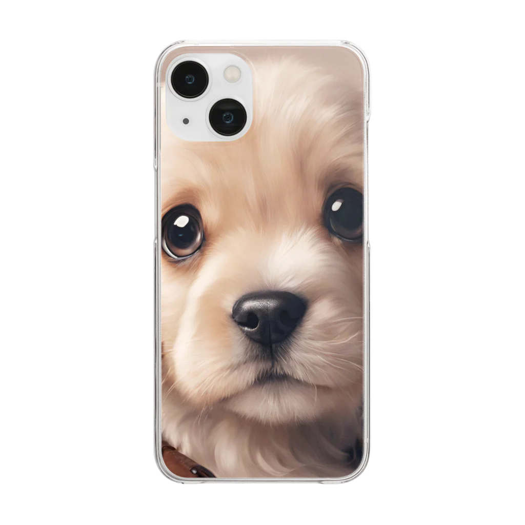 kunkun1048のめちゃカワ犬 Clear Smartphone Case