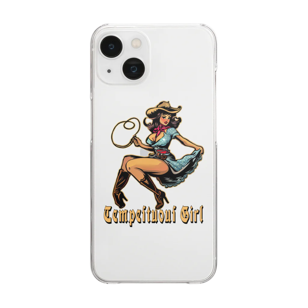 islandmoon13のCOWGIRL　じゃじゃ馬娘　tempestuous girl Clear Smartphone Case