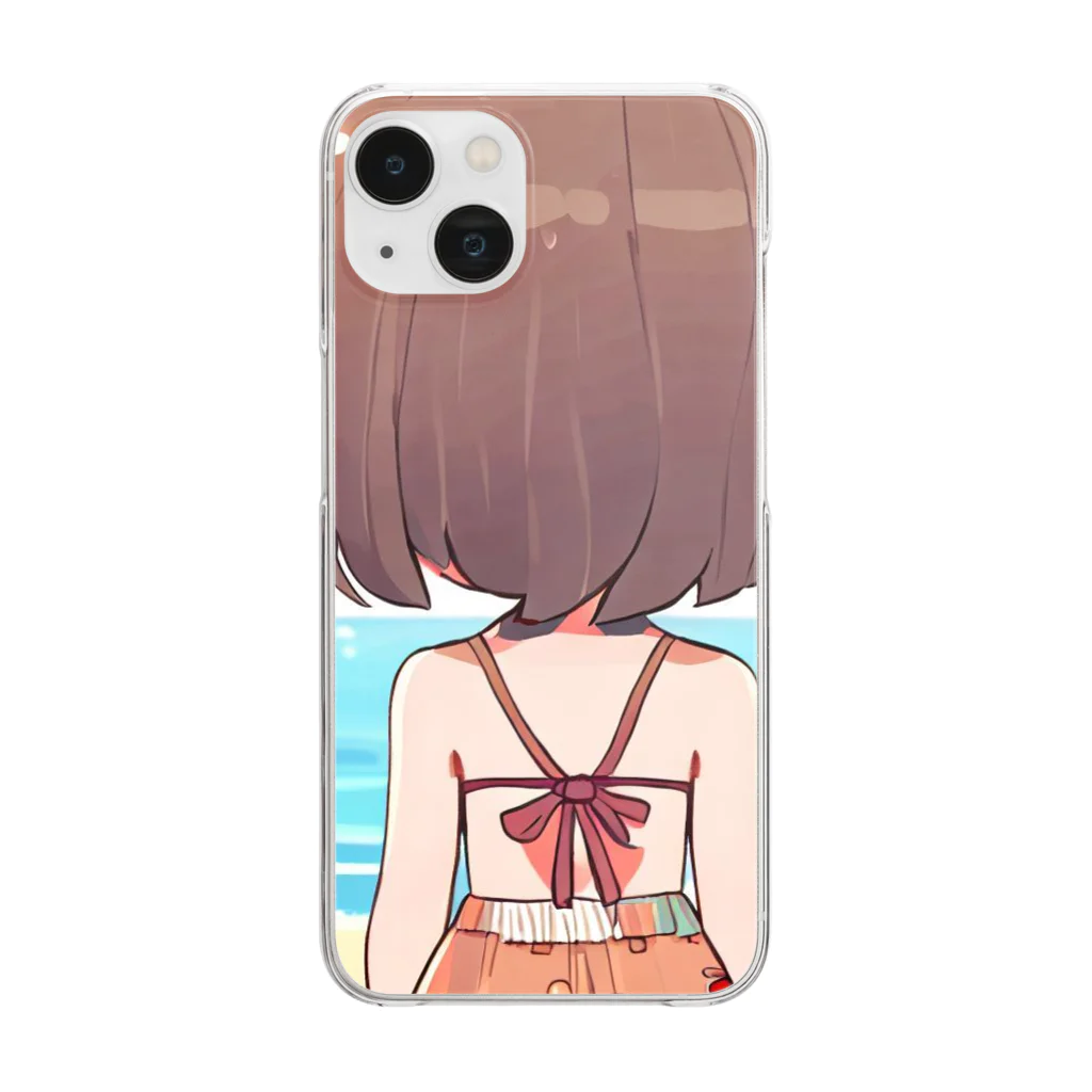 TK-fashionの夏の日の海 Clear Smartphone Case