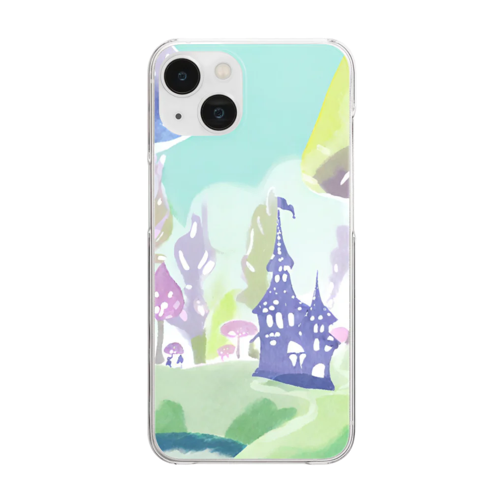 dxwtcrs94zの森のイラストグッズ Clear Smartphone Case