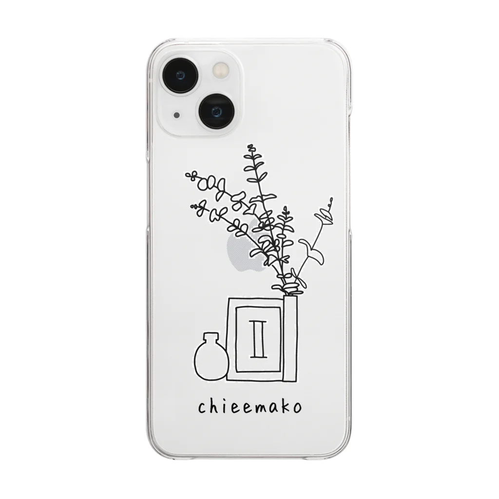 chieemakoの一輪挿し Clear Smartphone Case