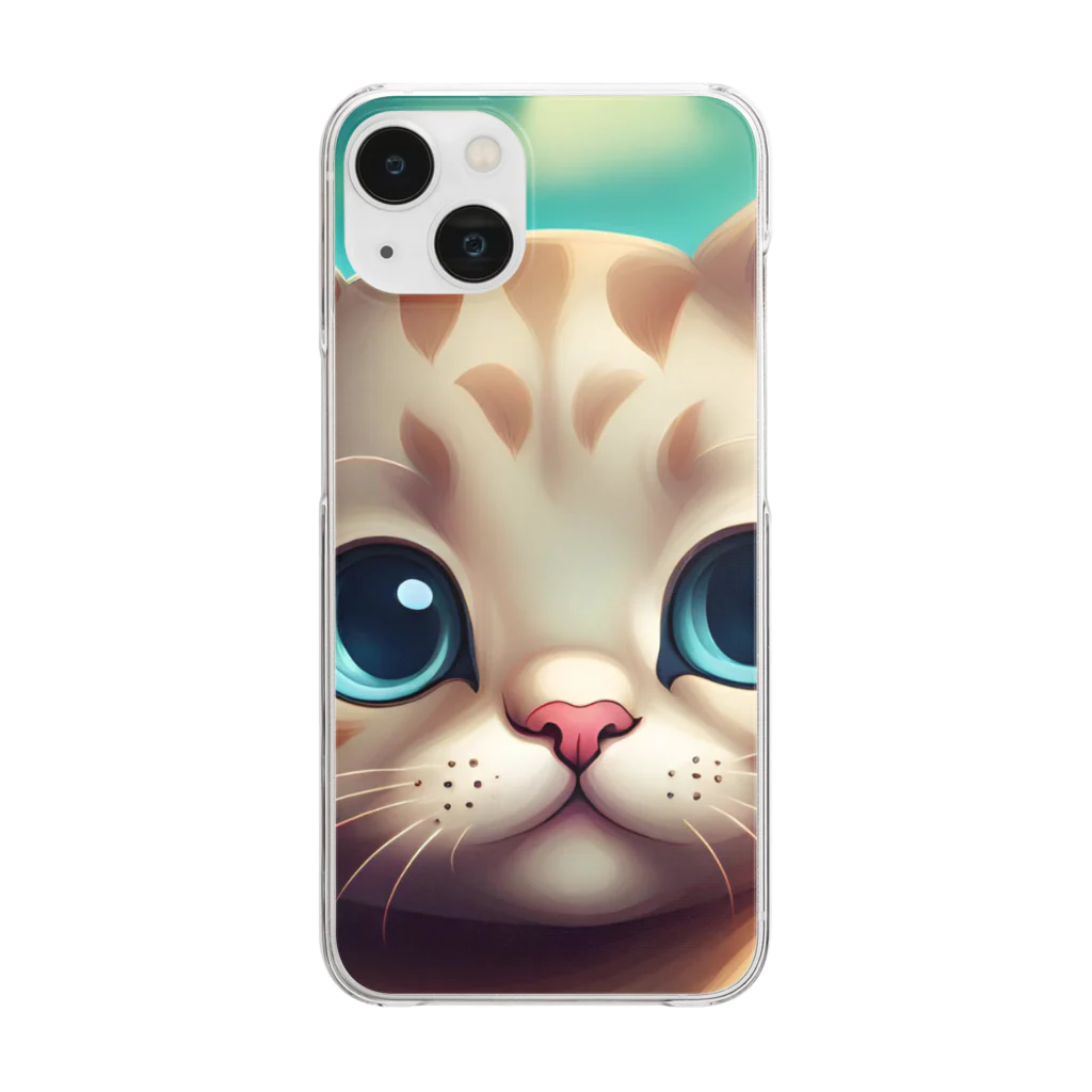 Norizのかわいい猫ちゃん Clear Smartphone Case