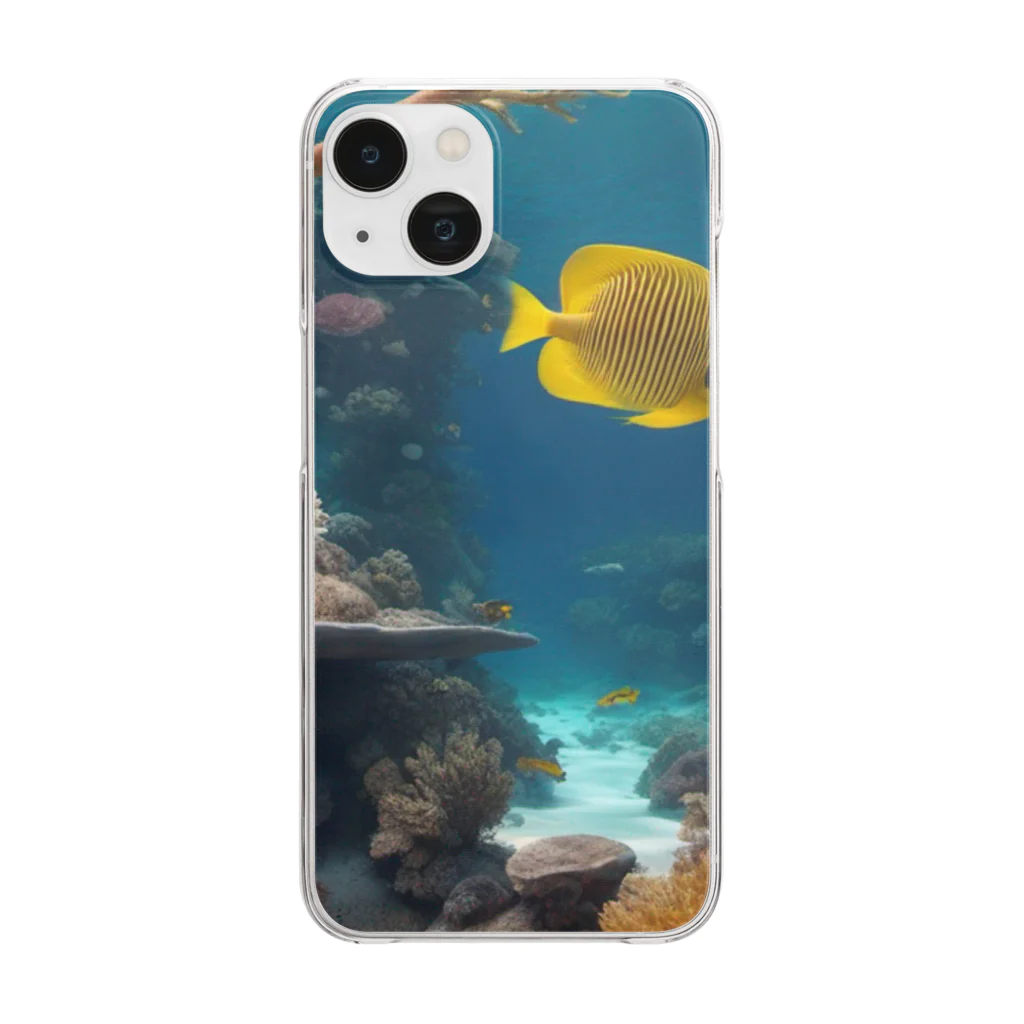 DapperMixの魚の楽園、海底の宝グッズ Clear Smartphone Case