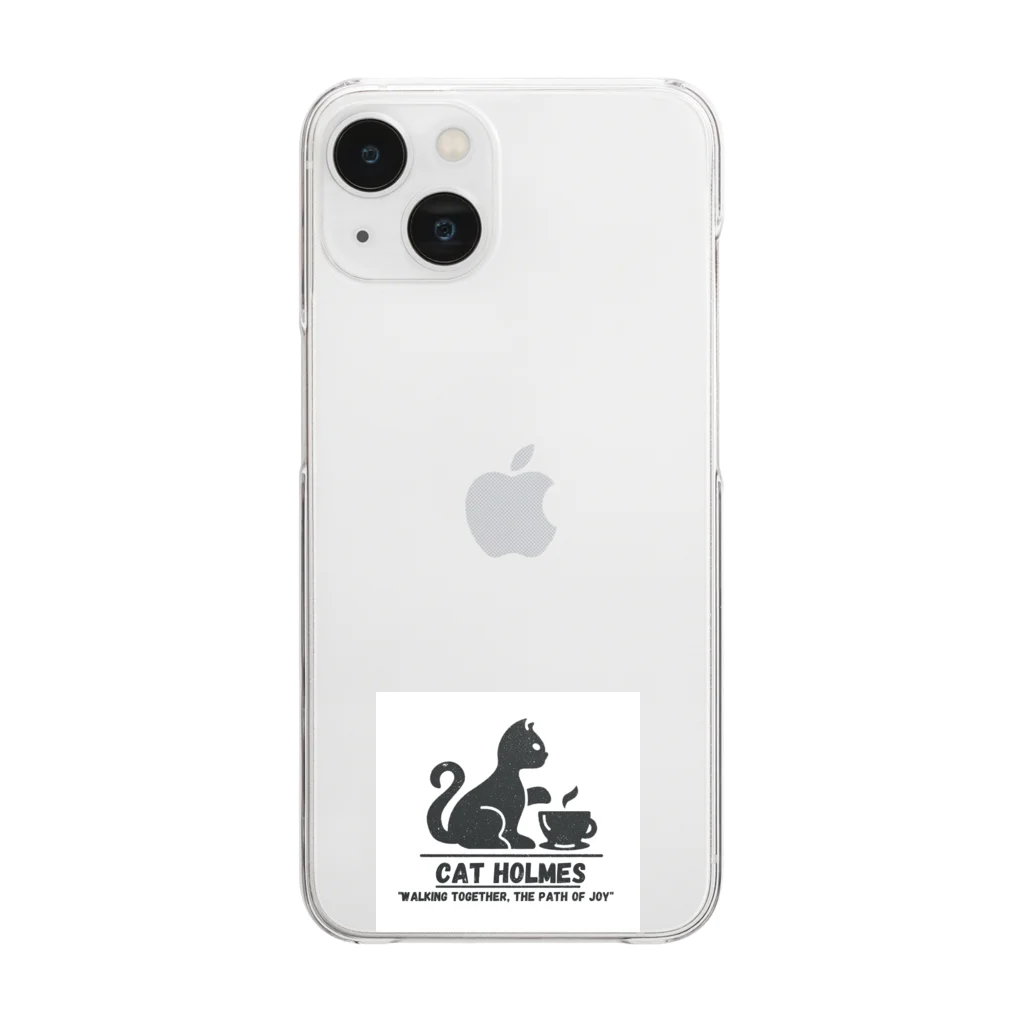  cat Holmesのdaily life at home Clear Smartphone Case