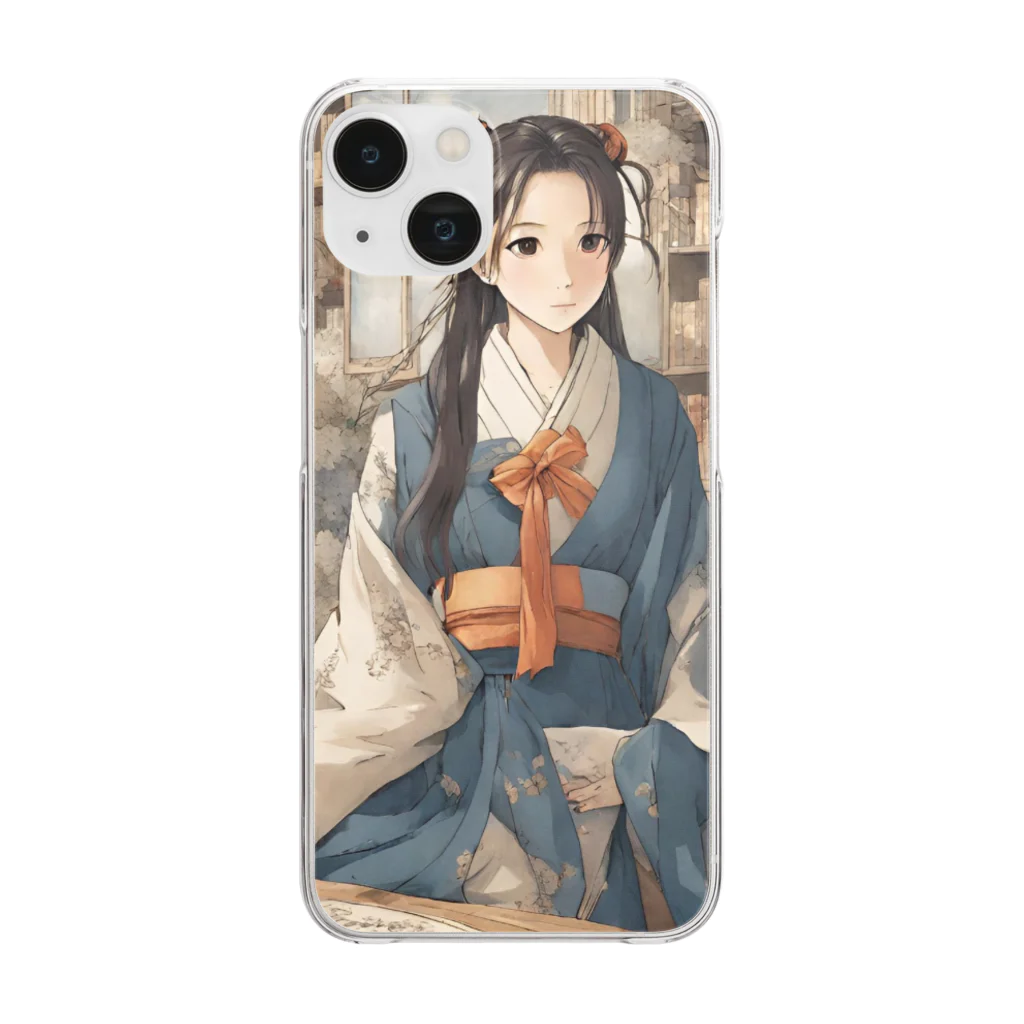 the blue seasonの清水美琴 Clear Smartphone Case