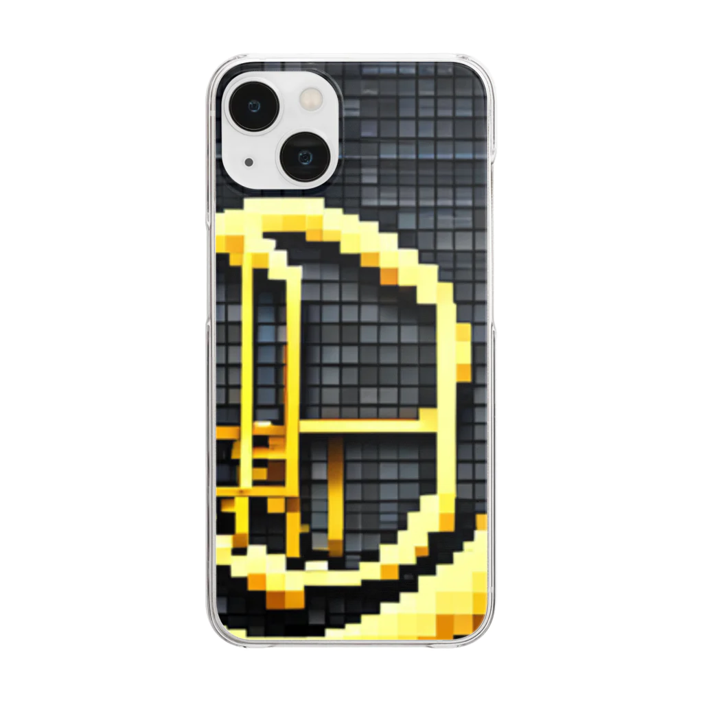 nomad4491のドット絵のホルン Clear Smartphone Case