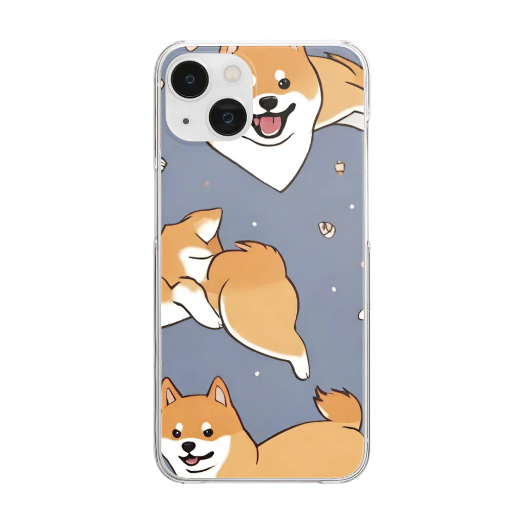 sexycuteのかわいい柴犬のグッズ Clear Smartphone Case