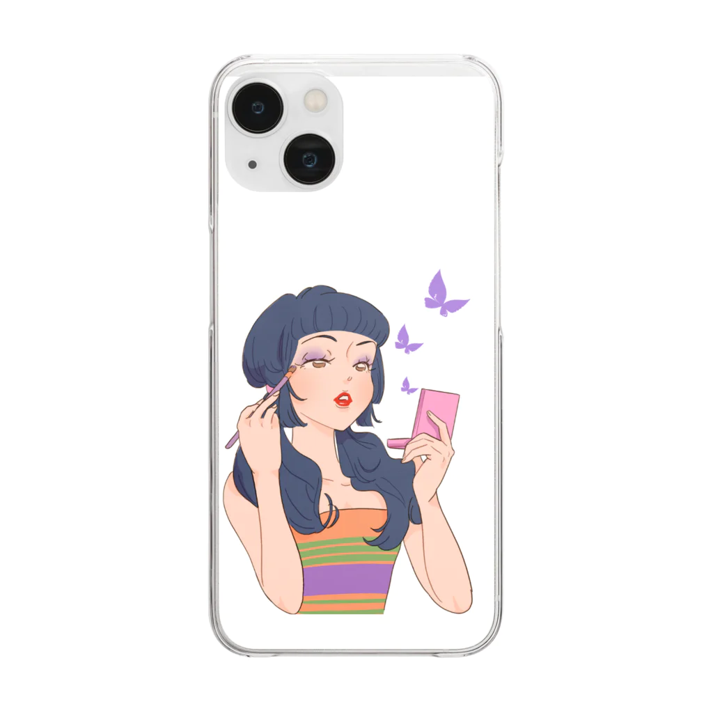 ダリアのコスメ女子 Clear Smartphone Case